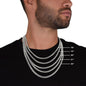 To My Amazing Husband Cuban Link Chain Necklace w/Message Card