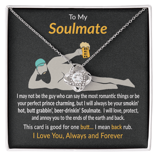 To My Soulmate Gift Necklace with Gift Card
