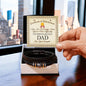 To The World's Greatest Dad Bracelet with Certifiicate of Achievement Message Card