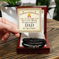 To The World's Greatest Dad Bracelet with Certifiicate of Achievement Message Card