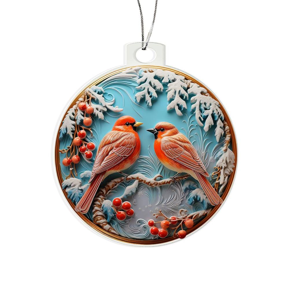 Cardinal Couple Ornament