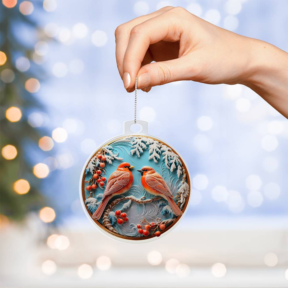Cardinal Couple Ornament