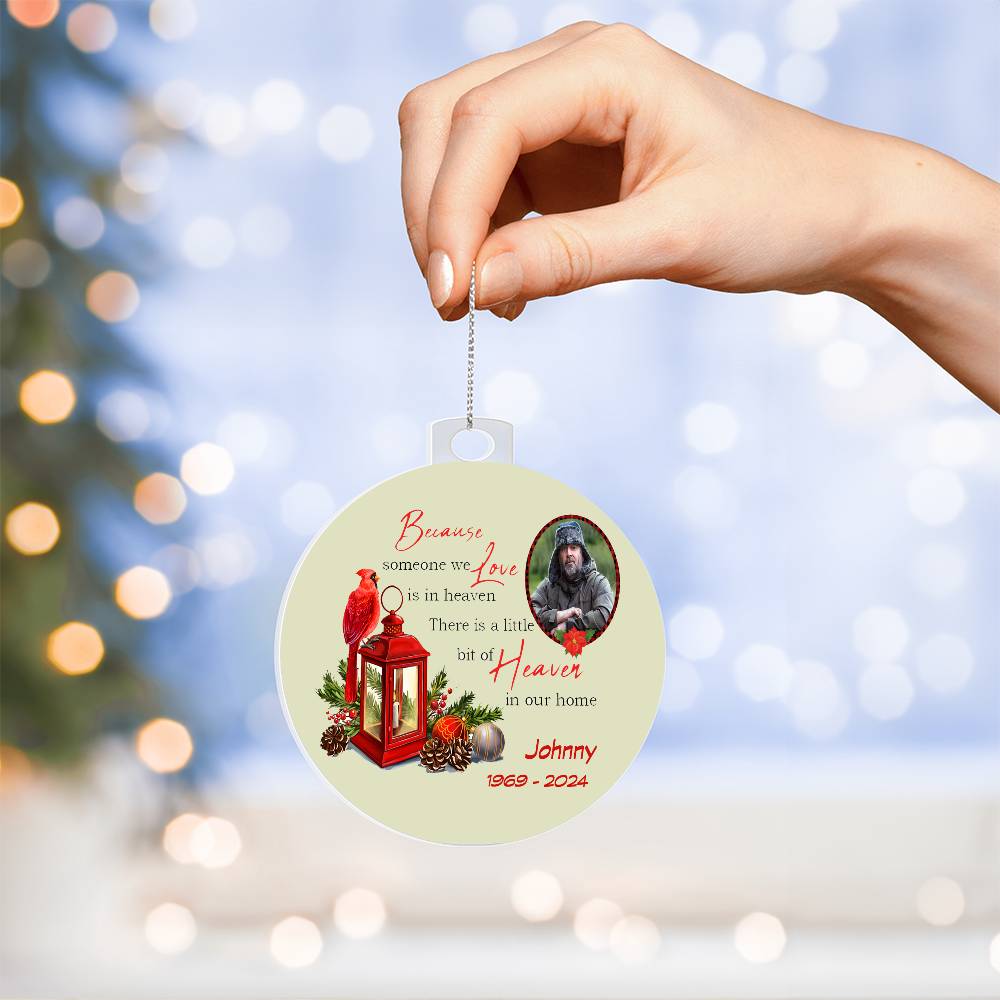 Personalized Memorial Christmas Ornament