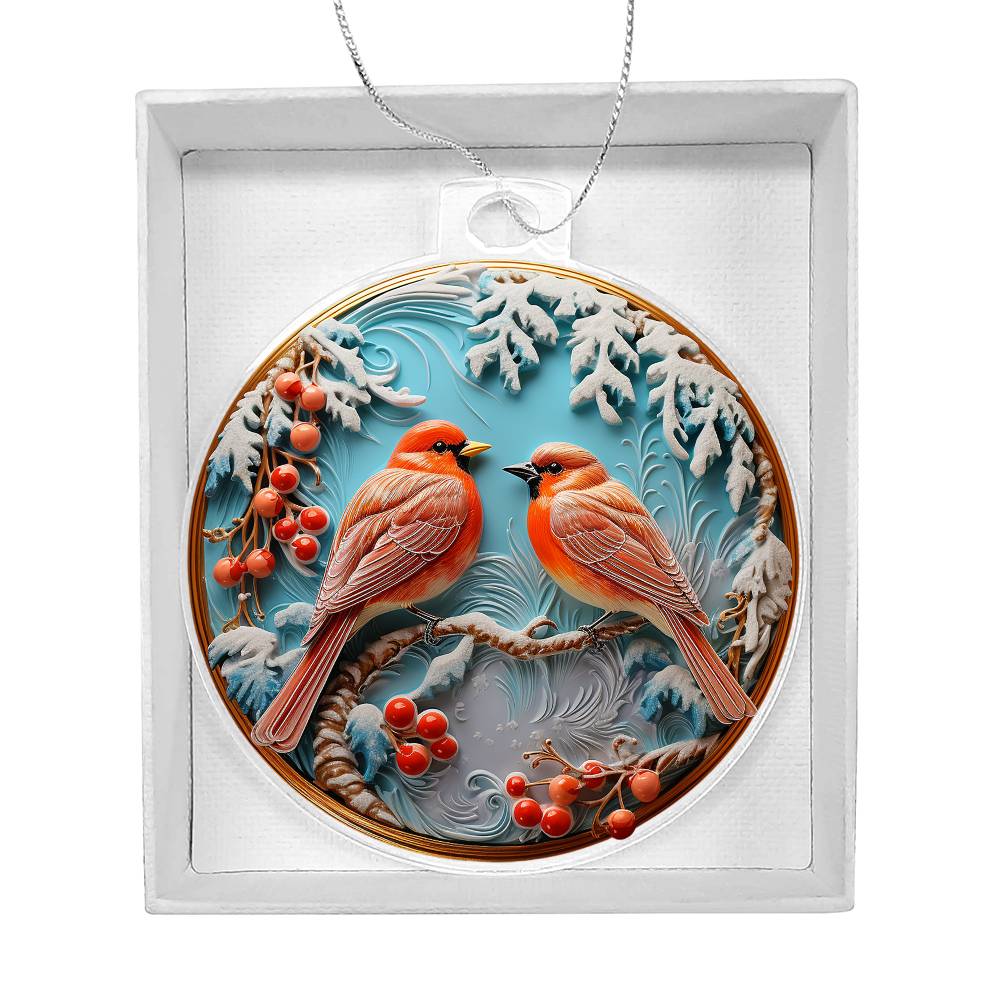 Cardinal Couple Ornament