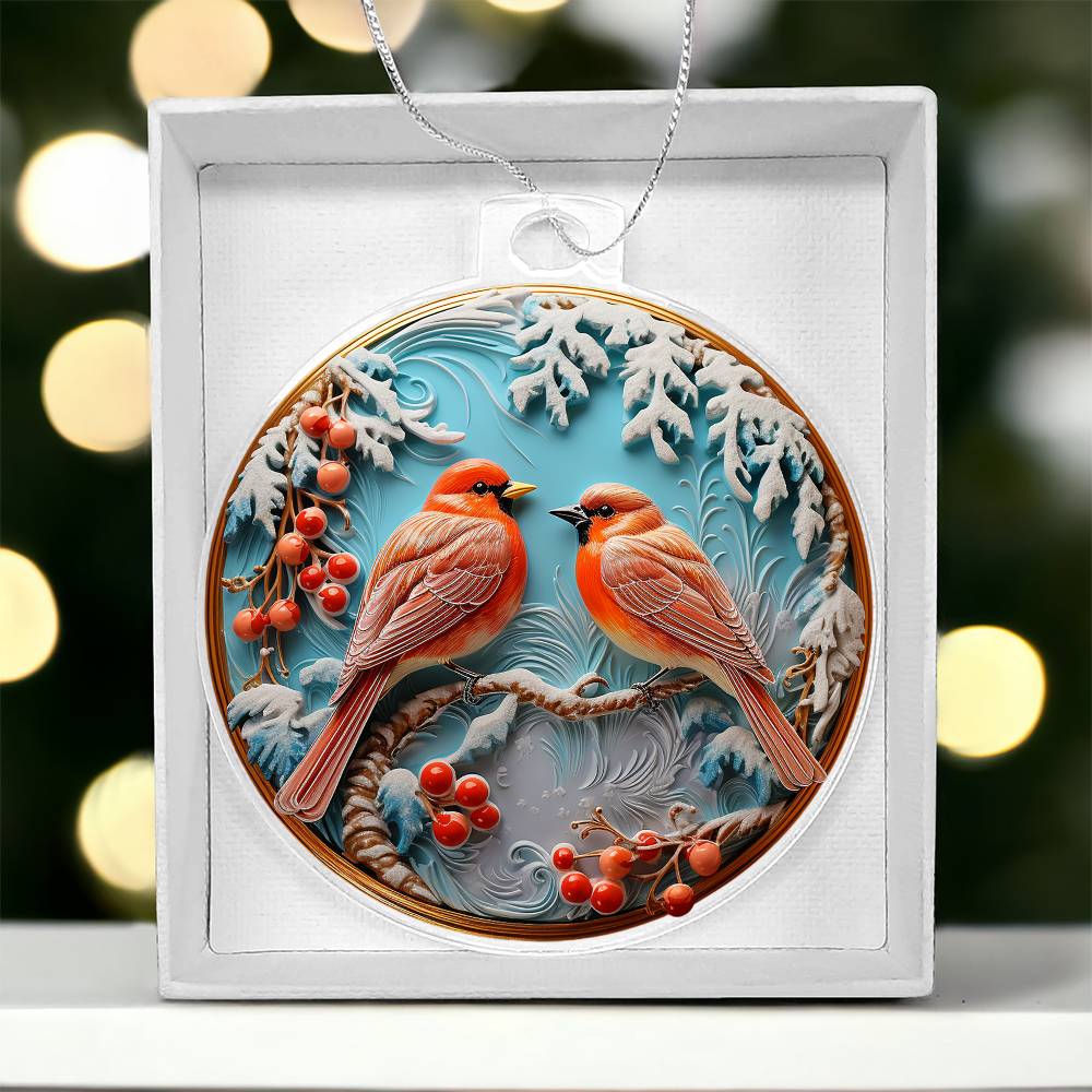 Cardinal Couple Ornament