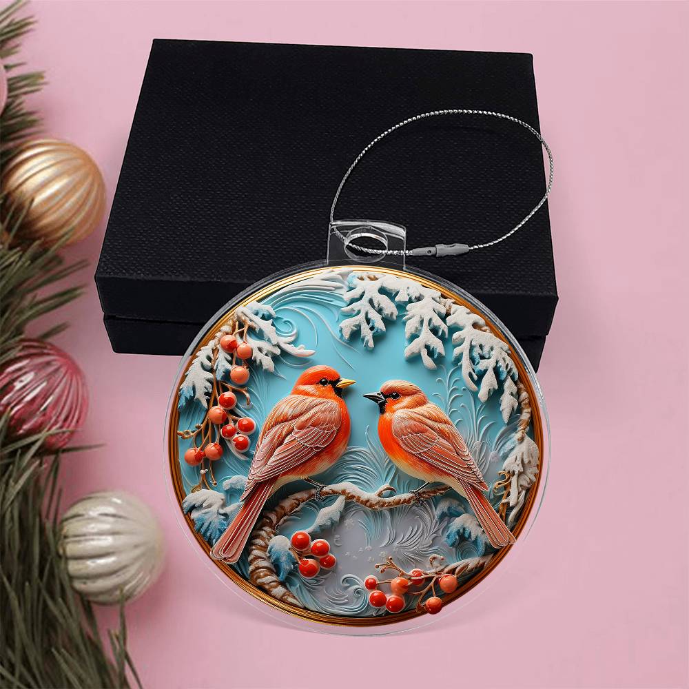 Cardinal Couple Ornament