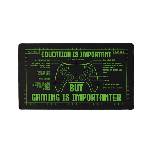 Gaming mat with controls