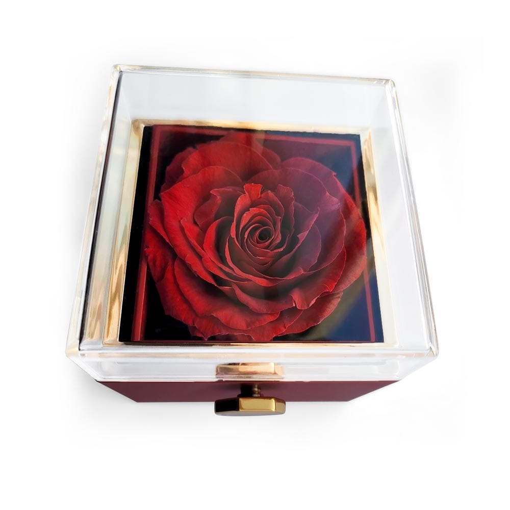 To My Loving Mom Love Knot Rose Box