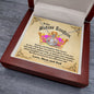 To our Badass Daughter Crown Necklace