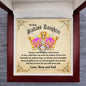 To our Badass Daughter Crown Necklace
