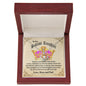 To our Badass Daughter Crown Necklace