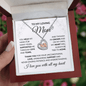To My Loving Mom Baby feet Heart Necklace