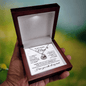 To My Loving Mom Baby feet Heart Necklace
