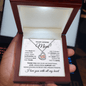 To My Loving Mom Baby feet Heart Necklace