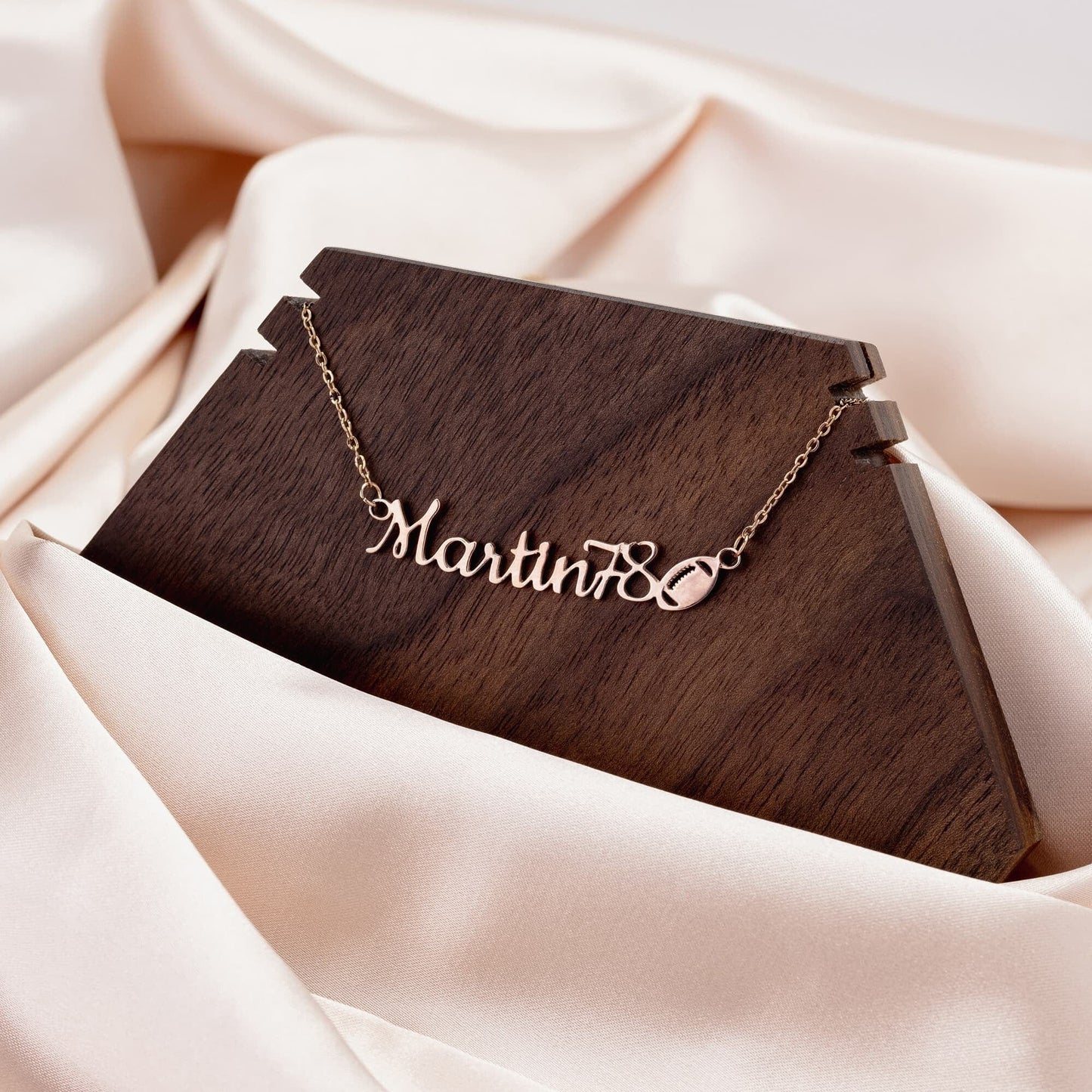 Sports Mom Name Necklace  Basketball, Baseball, Soccer, Tennis, Golf, Football, Volleyball, Track, and Cheer