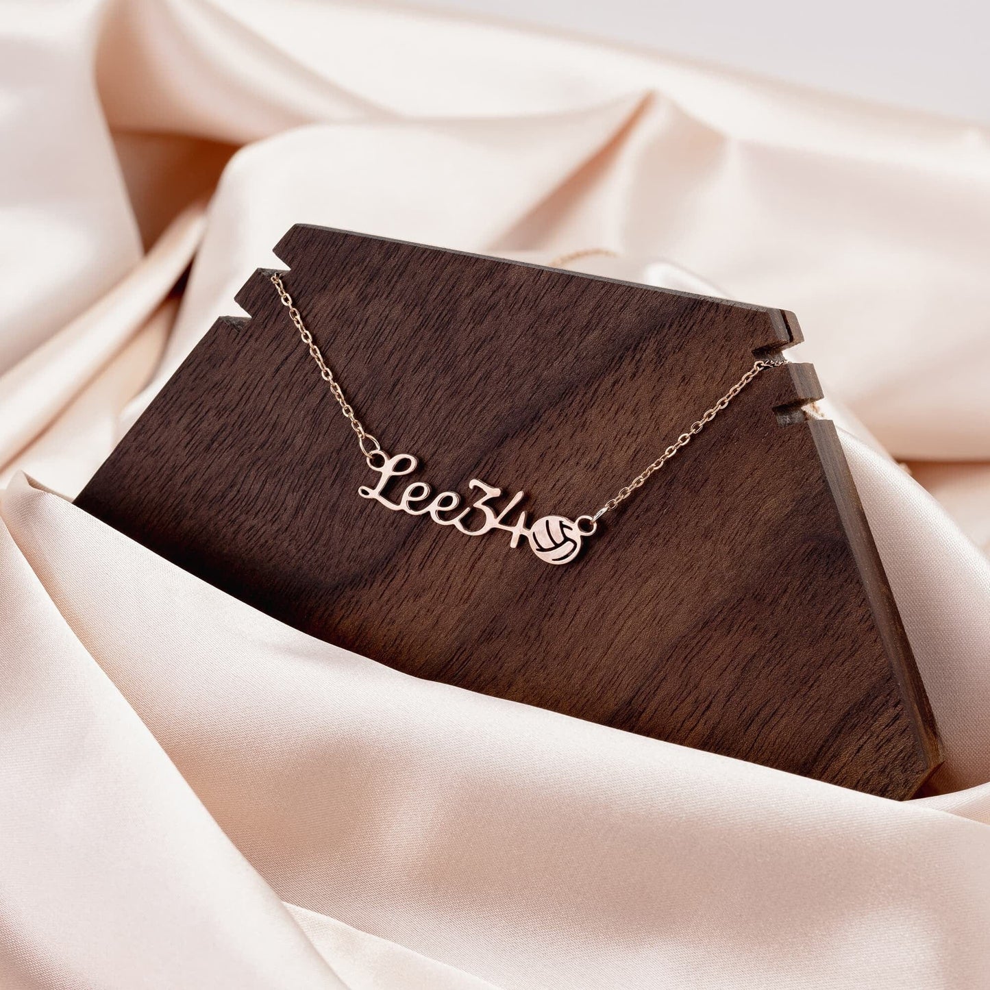 Sports Mom Name Necklace  Basketball, Baseball, Soccer, Tennis, Golf, Football, Volleyball, Track, and Cheer