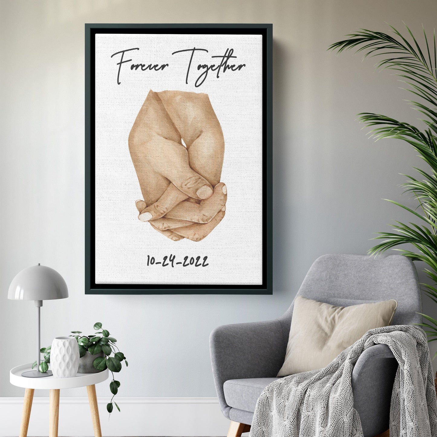 Together Forever Custom Canvas Art, Personalized Gifts
