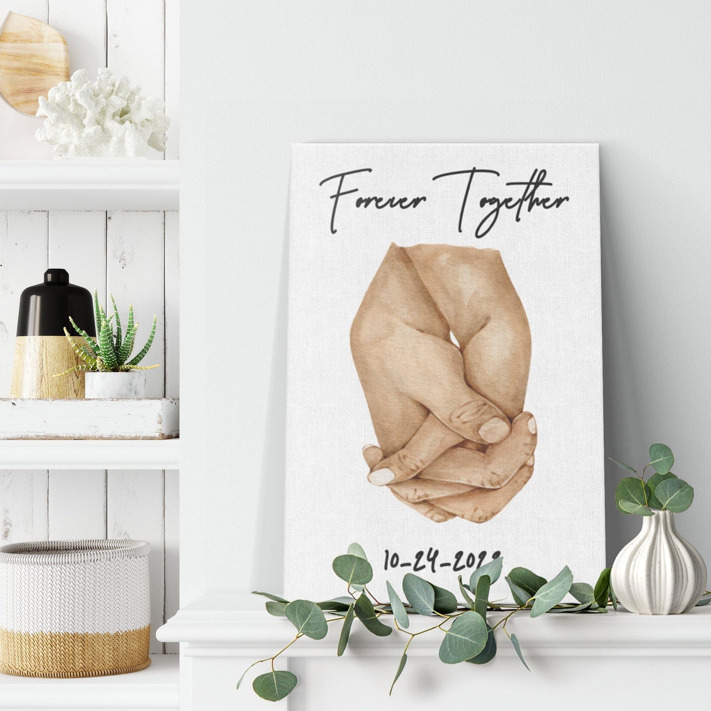 Together Forever Custom Canvas Wrap, Personalized Gifts