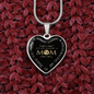 Luxury Necklace Heart Pendant, To My Amazing Mom Gift Necklace