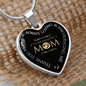 Luxury Necklace Heart Pendant, To My Amazing Mom Gift Necklace