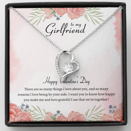 SO MANY THINGS I LOVE - CARD - GIRLFRIEND Heart Pendant / Forever Love Necklace / Gift For Wife / Gift For Future Wife / Anniversary Gifts