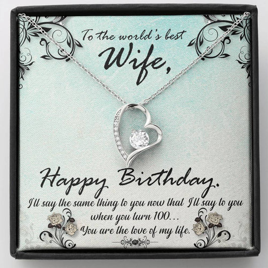 Work -9 Heart Pendant / Forever Love Necklace / Gift For Wife / Gift For Future Wife / Anniversary Gifts