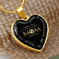 Luxury Necklace Heart Pendant, To My Amazing Mom Gift Necklace