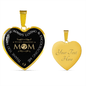 Luxury Necklace Heart Pendant, To My Amazing Mom Gift Necklace