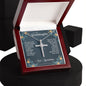 You Are A Joy To Our Hearts Message / Granddaughter Gift Necklace / Cubic Zirconia Cross Pendant for Granddaughter