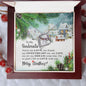 To My Soulmate Gift Necklace / Christmas Themed Message Card and Necklace