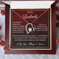To My Soulmate Gift Necklace, Forever Love Pendant Necklace with Loving Message Card
