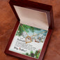To My Soulmate Gift Necklace / Christmas Themed Message Card and Necklace