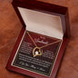 To My Soulmate Gift Necklace, Forever Love Pendant Necklace with Loving Message Card