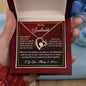 To My Soulmate Gift Necklace, Forever Love Pendant Necklace with Loving Message Card