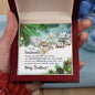 To My Soulmate Gift Necklace / Christmas Themed Message Card and Necklace
