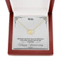 Happy Anniversary To Wife from Husband Gift Necklace, Solid Gold Hearts Necklace with Diamonds