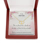 FRIENDS WHO BECOME FAMILY - CARD 10K Yellow Gold Hearts Necklace with 18Pave Set Diamonds