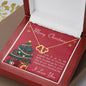 LIT MY SPARK 10K Yellow Gold Hearts Necklace with 18Pave Set Diamonds