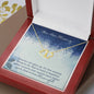 STRENGTH - CARD 10K Yellow Gold Hearts Necklace with 18Pave Set Diamonds