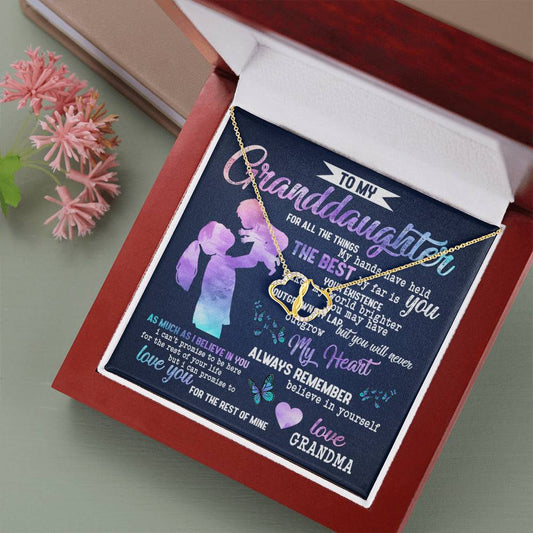 BELIEVE IN YOURSELF - JEWELRY CARD - Use with ShineOn 10K Yellow Gold Hearts Necklace with 18Pave Set Diamonds