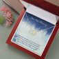STRENGTH - CARD 10K Yellow Gold Hearts Necklace with 18Pave Set Diamonds