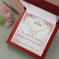FRIENDS WHO BECOME FAMILY - CARD 10K Yellow Gold Hearts Necklace with 18Pave Set Diamonds