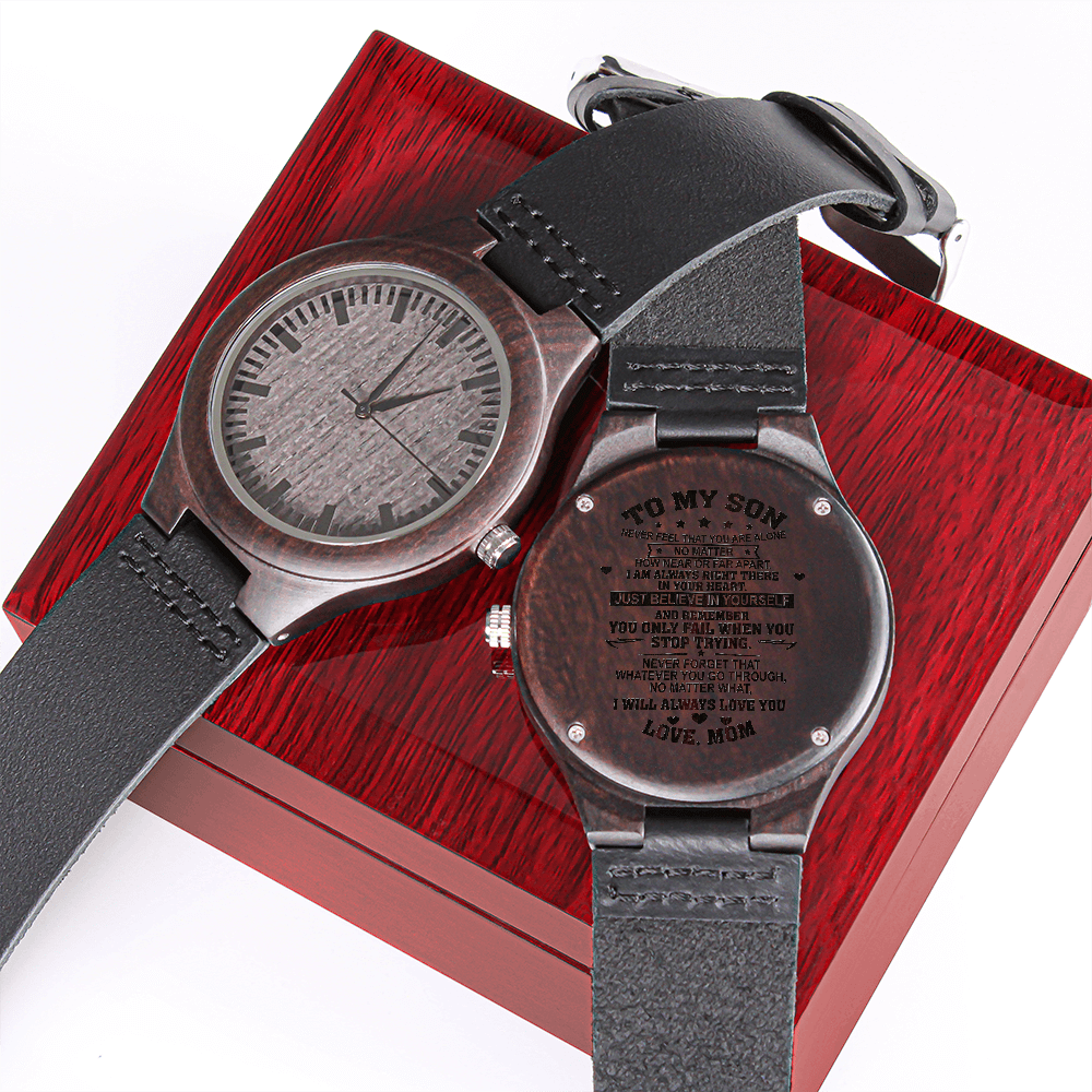Engraved Watch For Son-Personalized Watch For Son-Watch For Son-Son Watch-Christmas Gifts-Gifts For Son-Wooden Watches