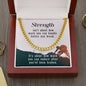Cuban Link Chain Necklace, 14K Yellow Gold Over Stainless Steel