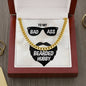 Cuban Link Chain Necklace, 14K Yellow Gold Over Stainless Steel