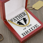 Father Of The Bride Gift Necklace, Cuban Link Chain For Father Of Bride, Wedding Gift for Brides Dad