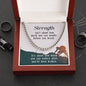Cuban Link Chain Necklace, 14K Yellow Gold Over Stainless Steel