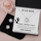Dear Mom,  Happy Mother’s Day! You’re the mom Love Knot Earring & Necklace Set