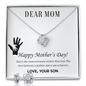 Dear Mom,  Happy Mother’s Day! You’re the mom Love Knot Earring & Necklace Set