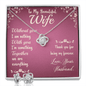 To My Beautiful Wife Gift Necklace, Without you I am nothing Love Knot Earring & Necklace Set